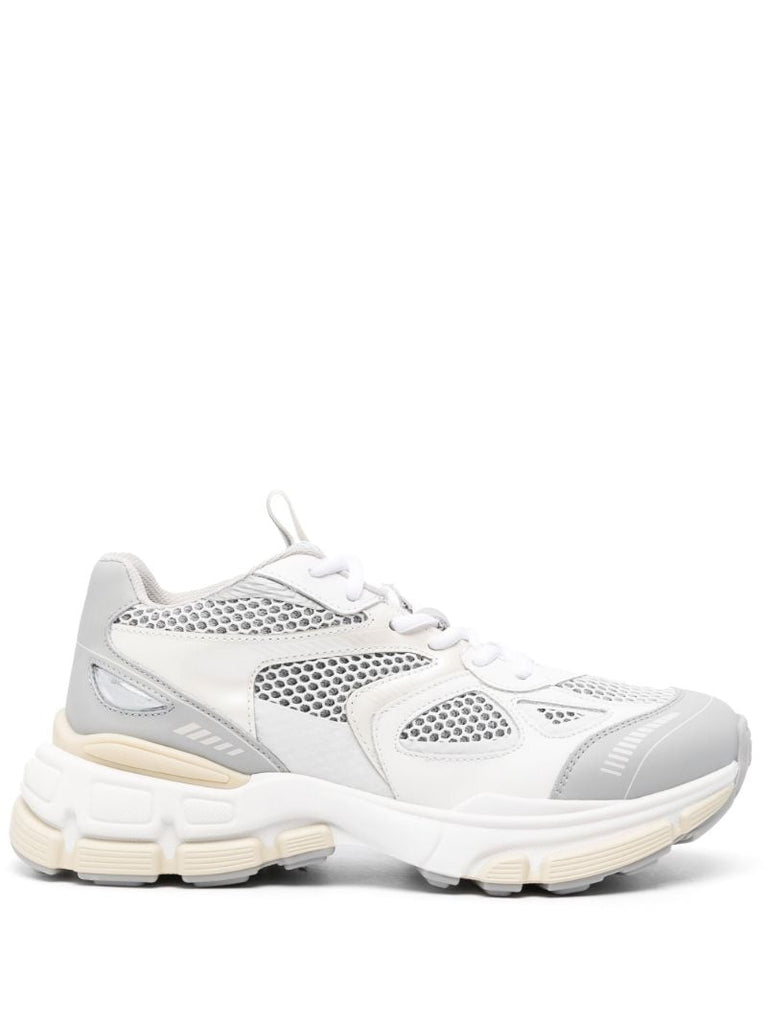 White Marathon Sphere Runner Leather Sneakers