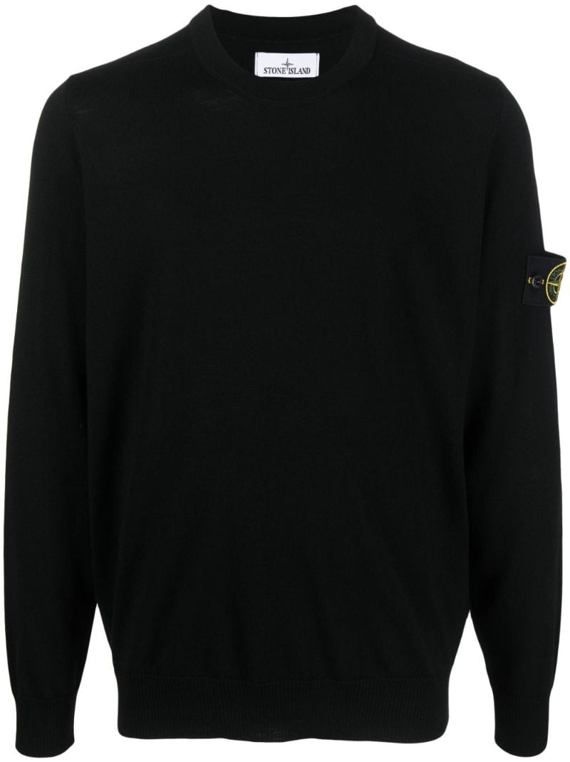 Black Virgin-wool Sweater