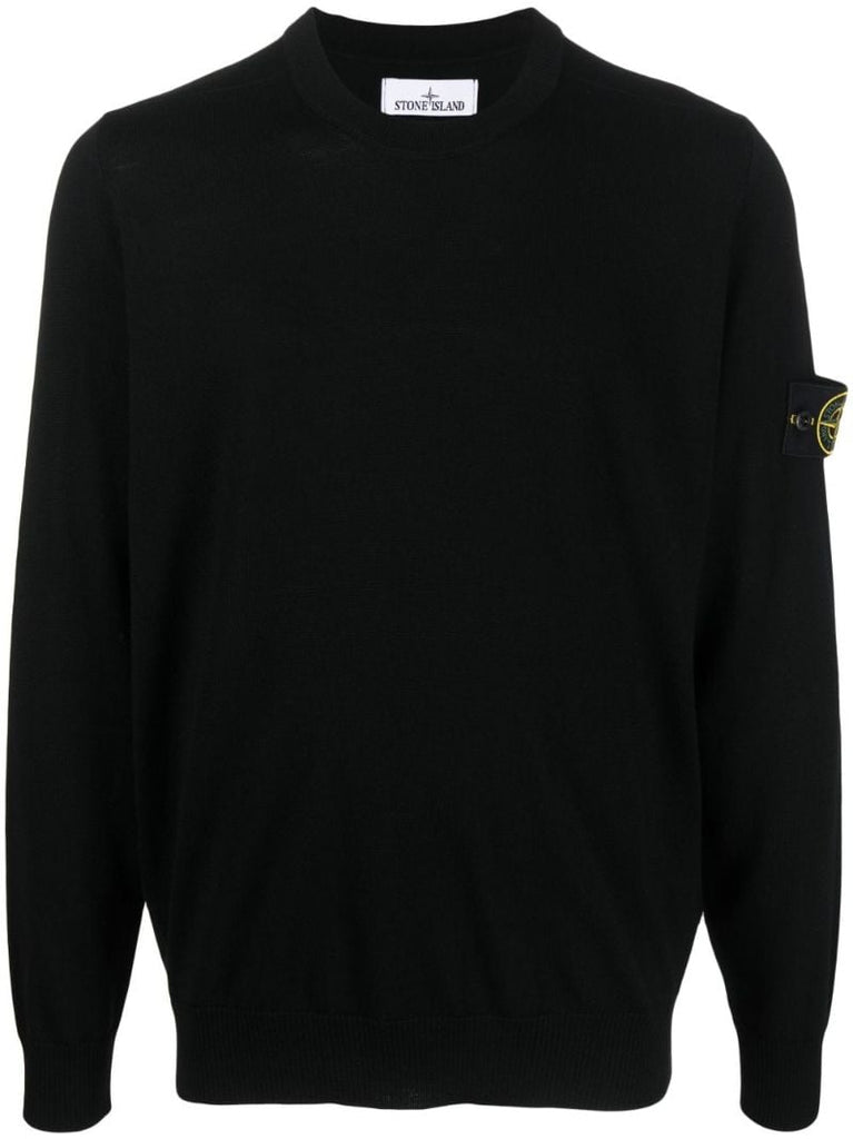 Black Virgin-wool Sweater