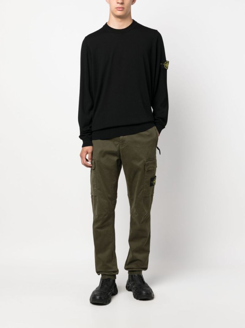 Black Virgin-wool Sweater