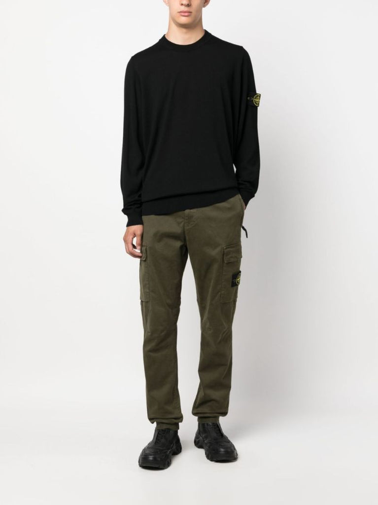Black Virgin-wool Sweater