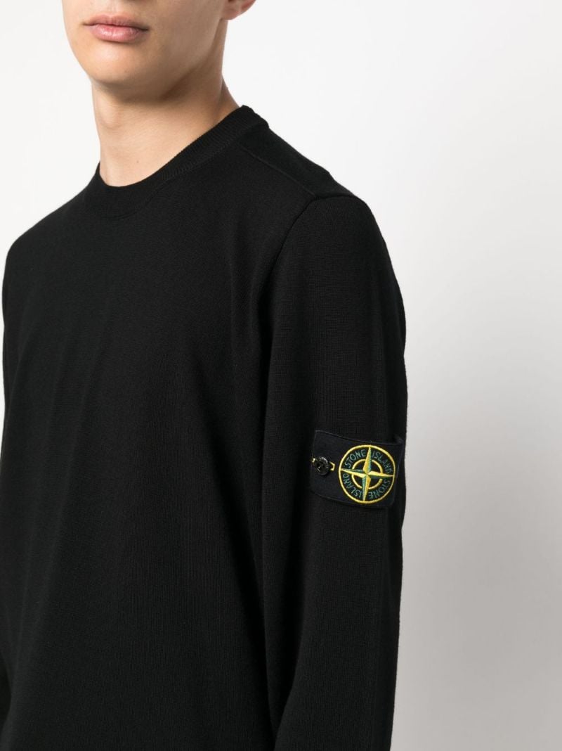 Black Virgin-wool Sweater