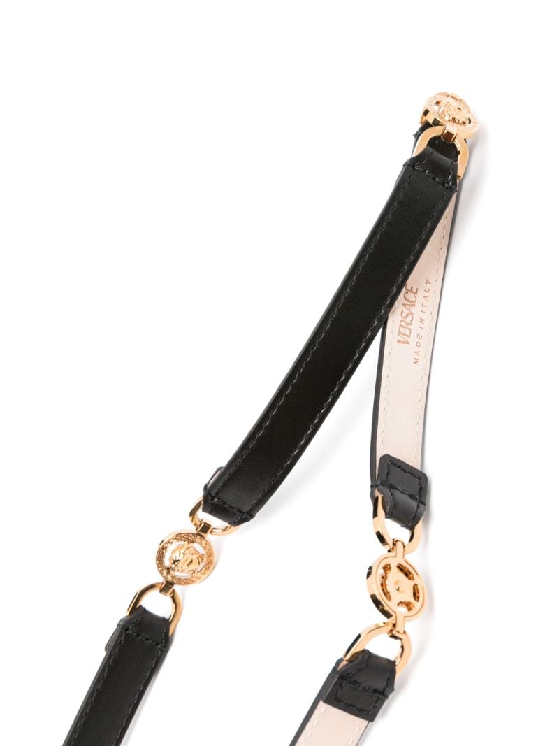 Black Medusa Leather Belt