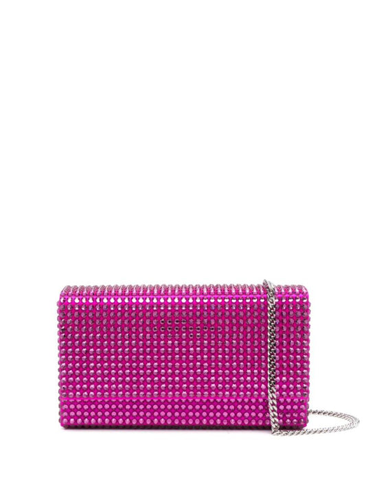 Pink Paloma Crystal Clutch Bag