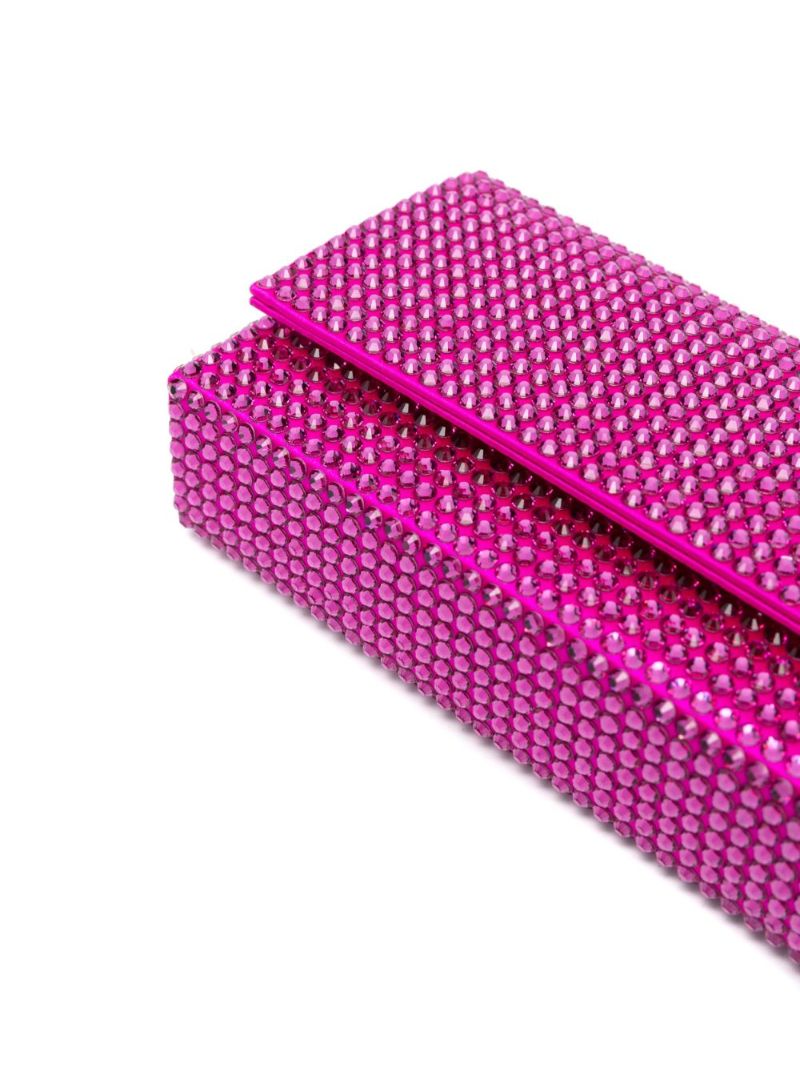 Pink Paloma Crystal Clutch Bag