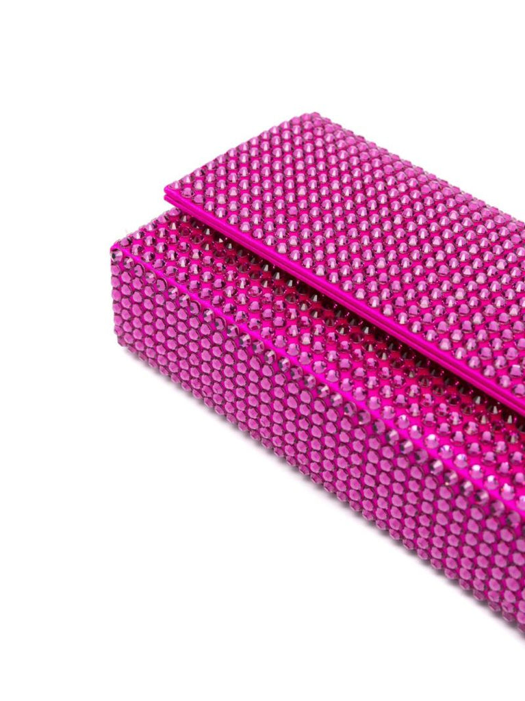 Pink Paloma Crystal Clutch Bag
