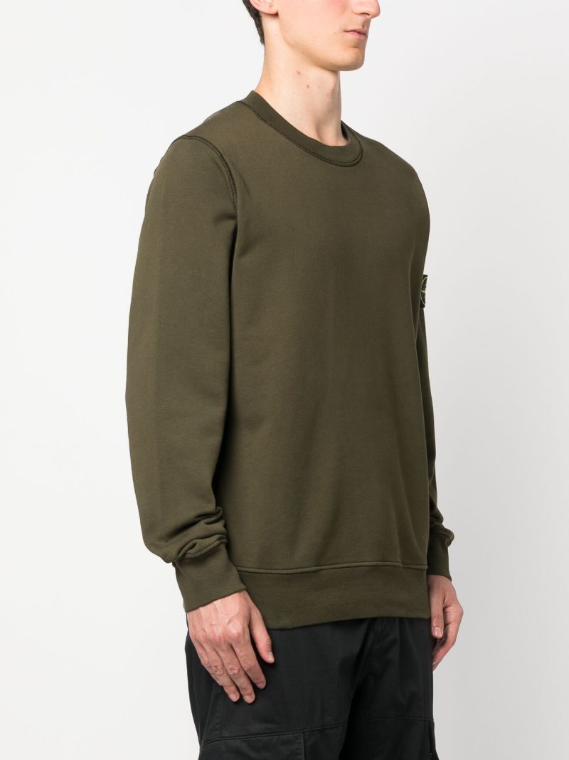 Green Cotton Sweatshirt