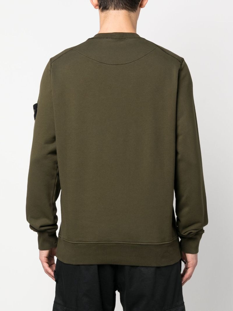 Green Cotton Sweatshirt