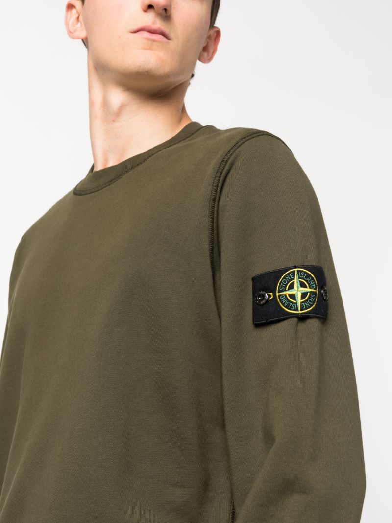 Green Cotton Sweatshirt
