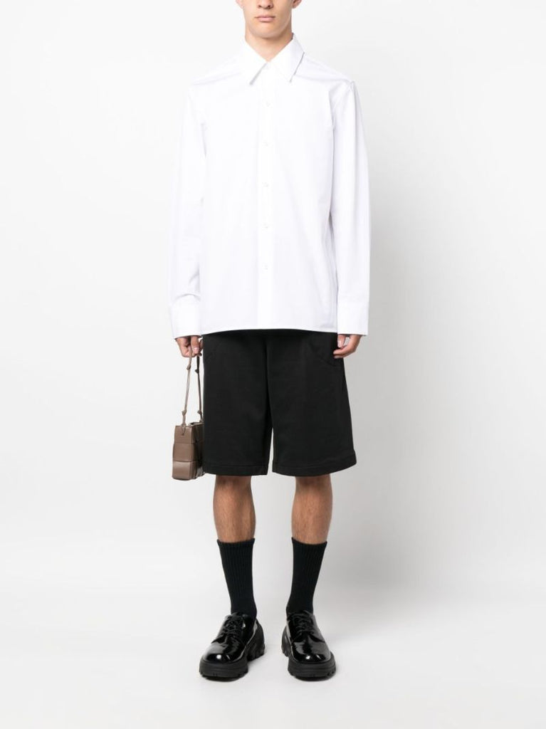 White Long-sleeve Cotton Shirt