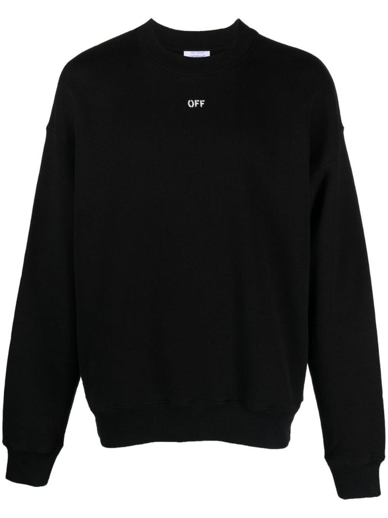 Black Logo-print Cotton Sweatshirt