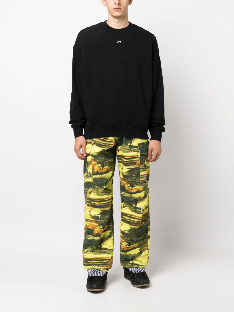 Black Logo-print Cotton Sweatshirt