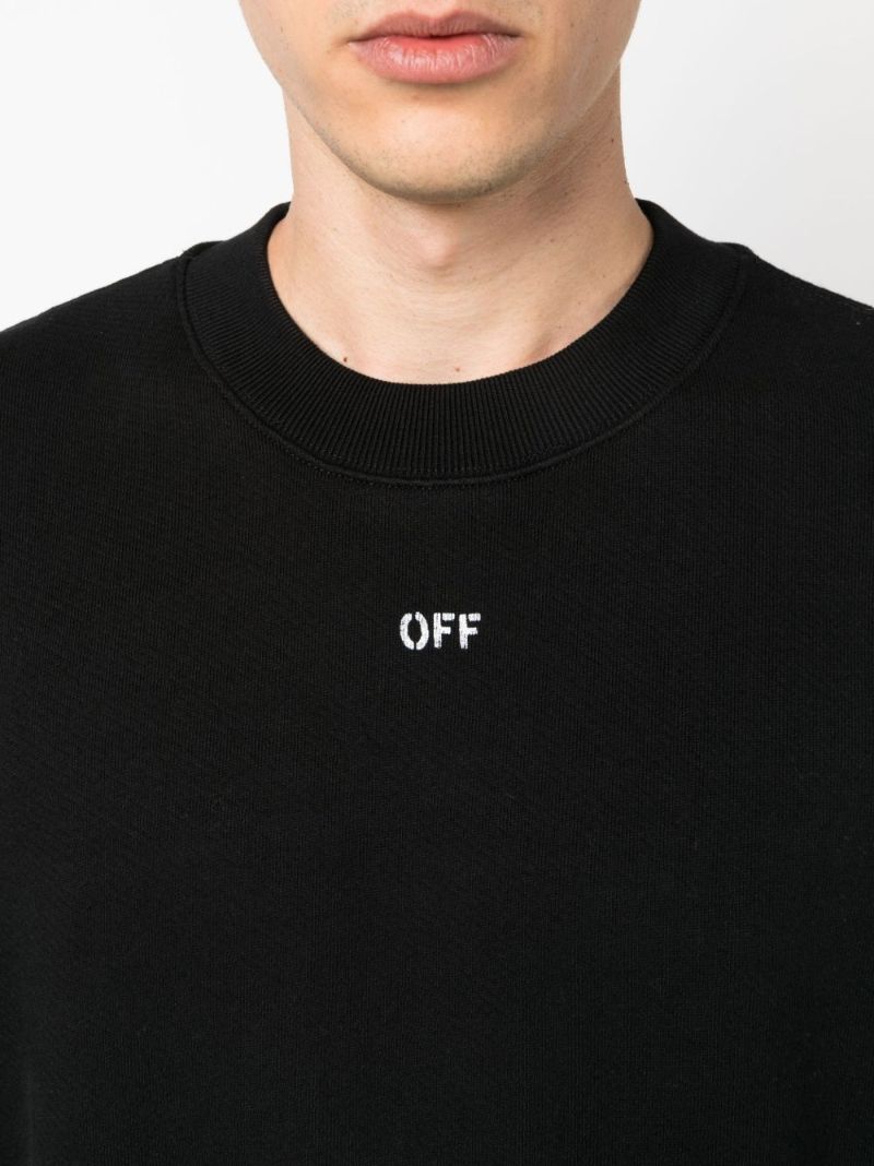 Black Logo-print Cotton Sweatshirt