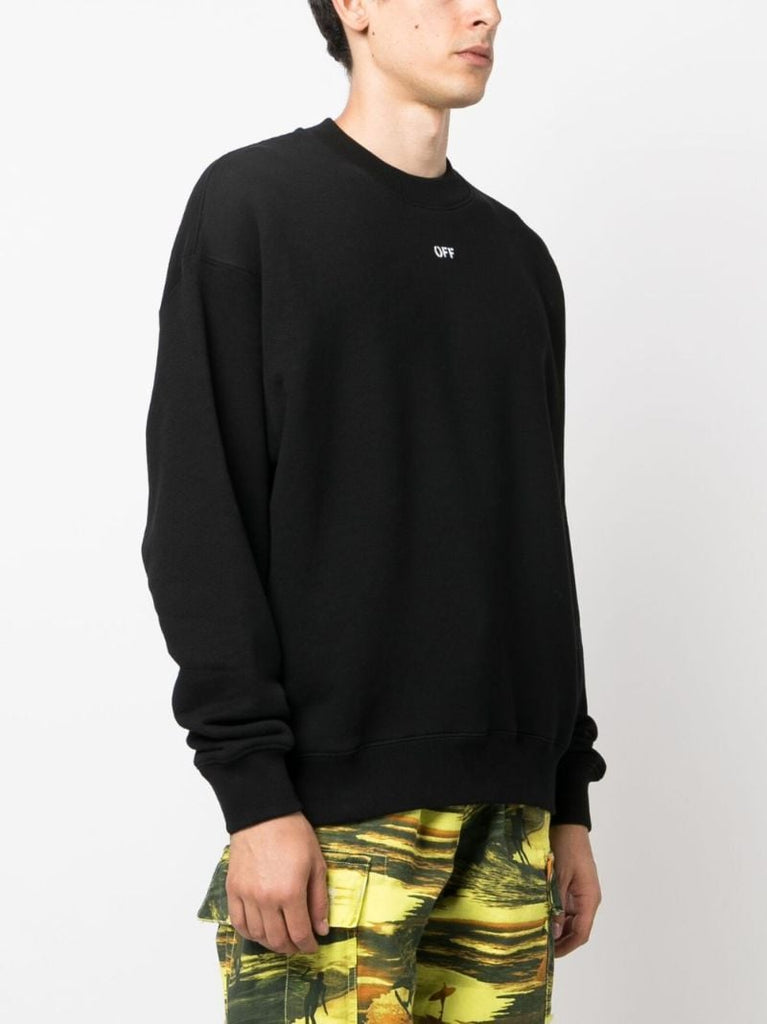 Black Logo-print Cotton Sweatshirt