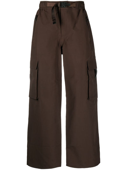 Brown Klipra Belted Cargo Pants