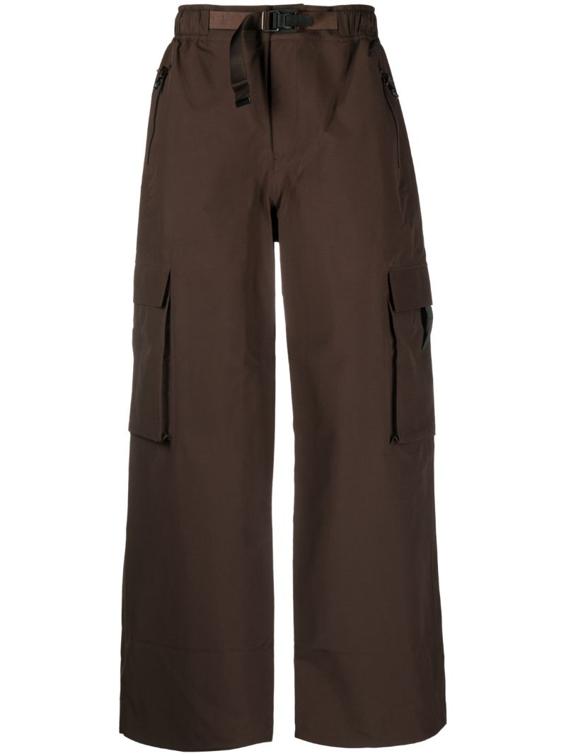 Brown Klipra Belted Cargo Pants
