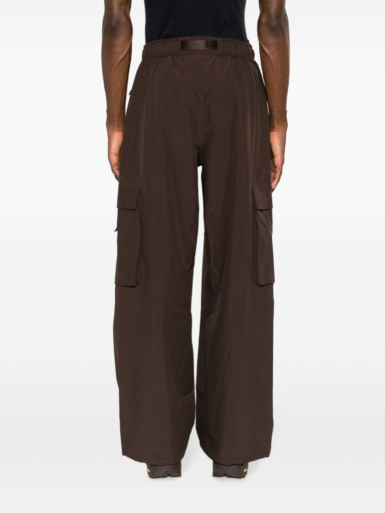 Brown Klipra Belted Cargo Pants