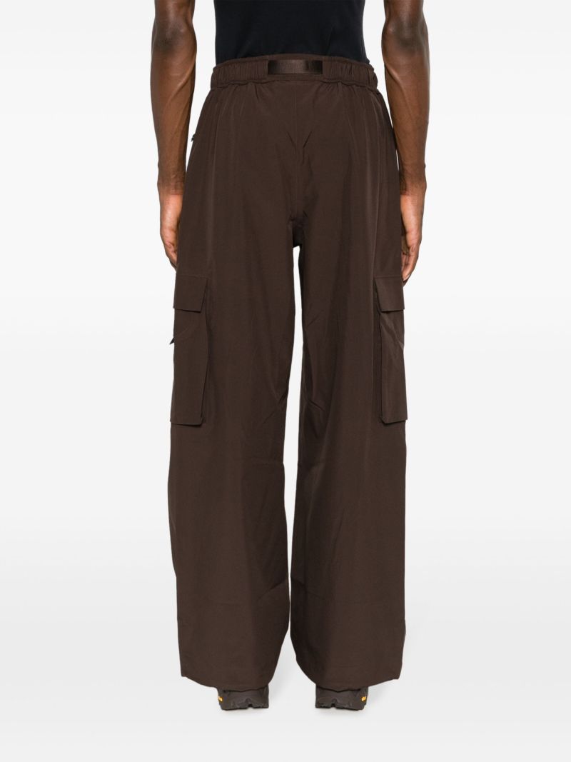 Brown Klipra Belted Cargo Pants