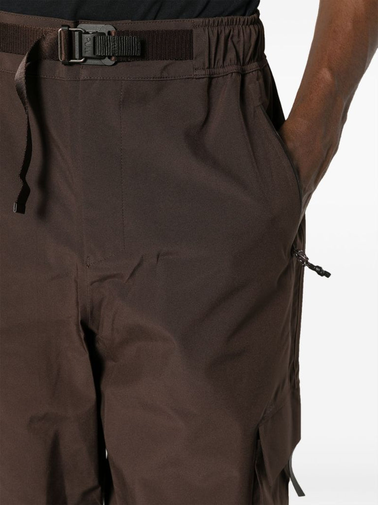 Brown Klipra Belted Cargo Pants