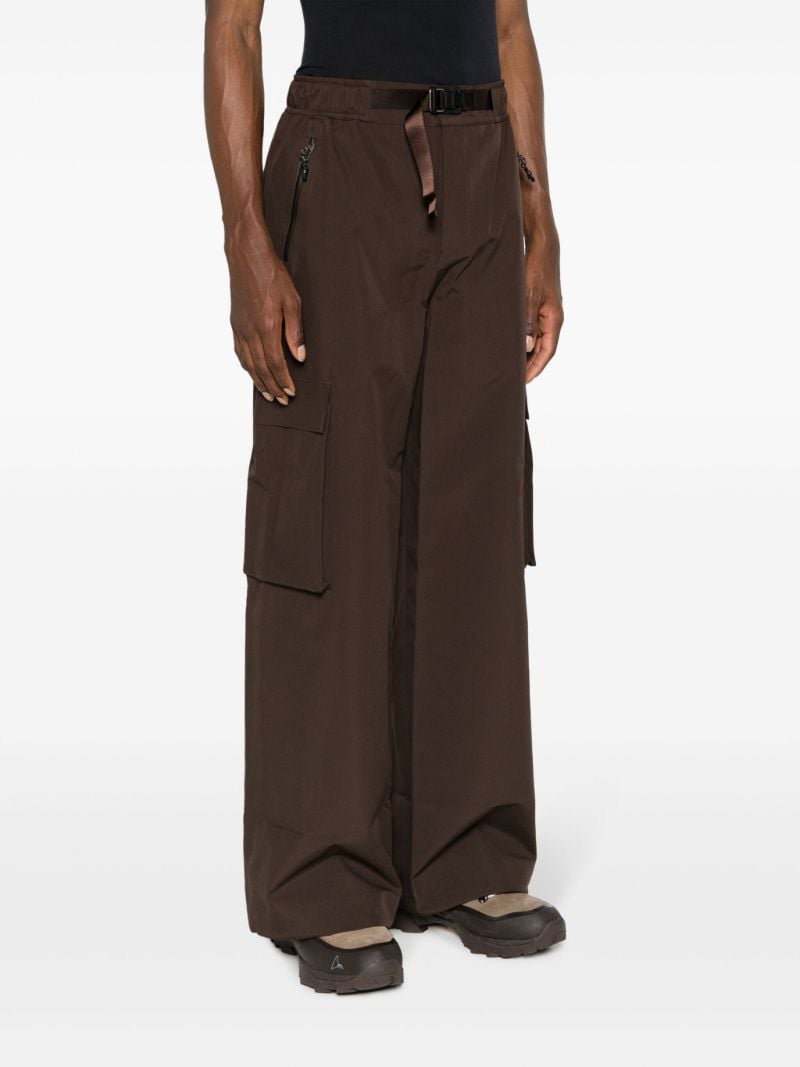 Brown Klipra Belted Cargo Pants