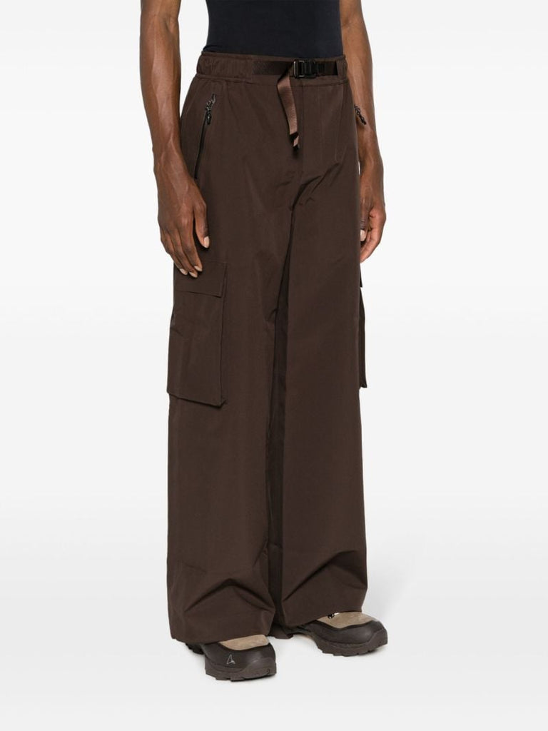 Brown Klipra Belted Cargo Pants