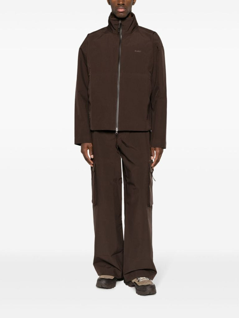 Brown Klipra Belted Cargo Pants