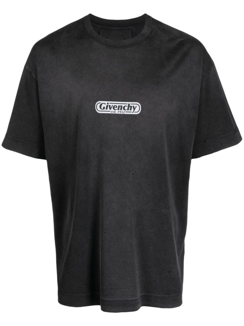 Black Logo-print Cotton T-shirt