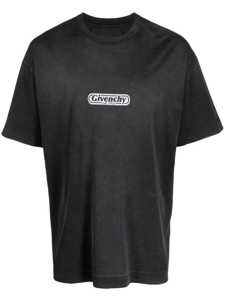 Black Logo-print Cotton T-shirt