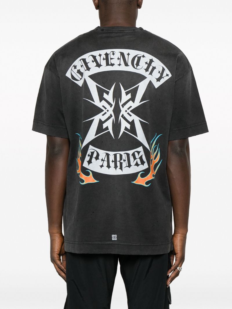 Black Logo-print Cotton T-shirt