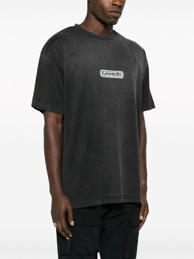 Black Logo-print Cotton T-shirt