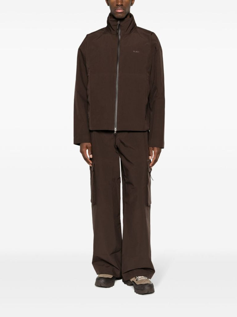 Brown Sula Funnel Neck Jacket