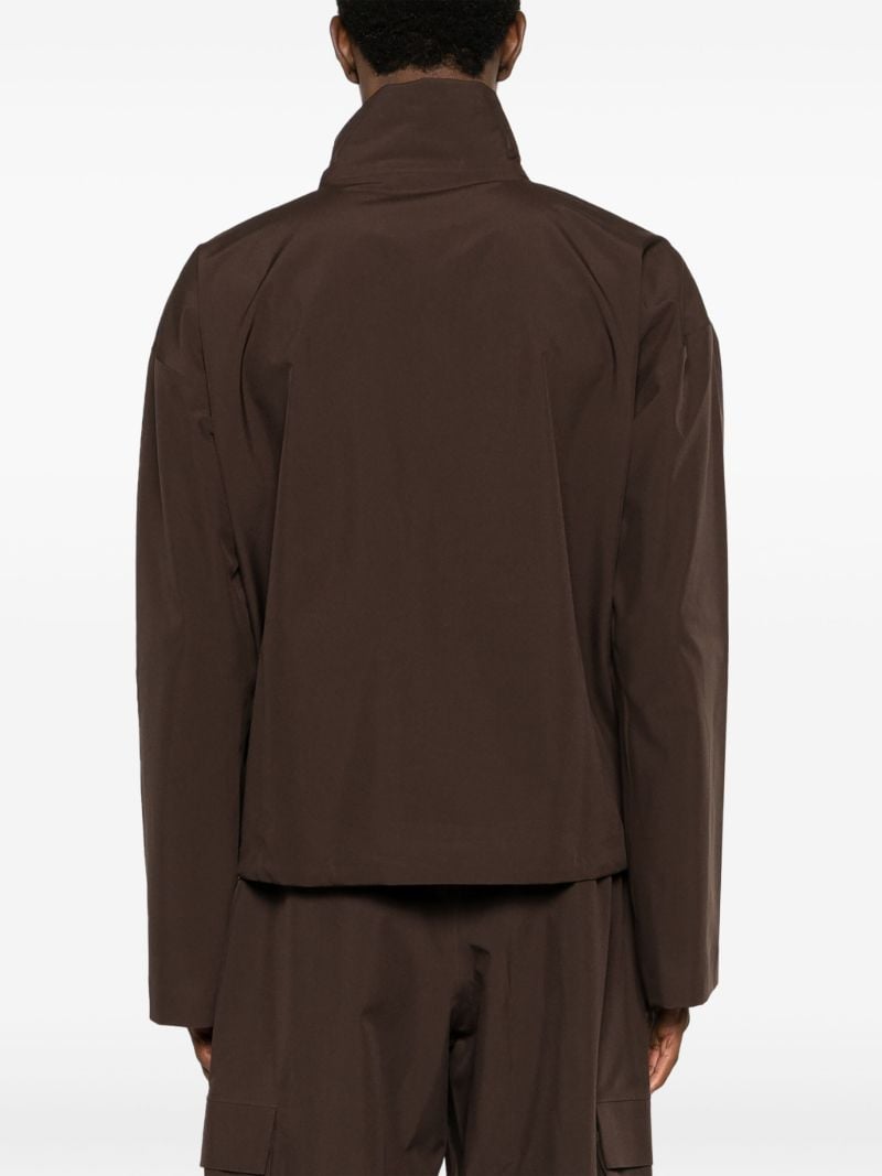 Brown Sula Funnel Neck Jacket