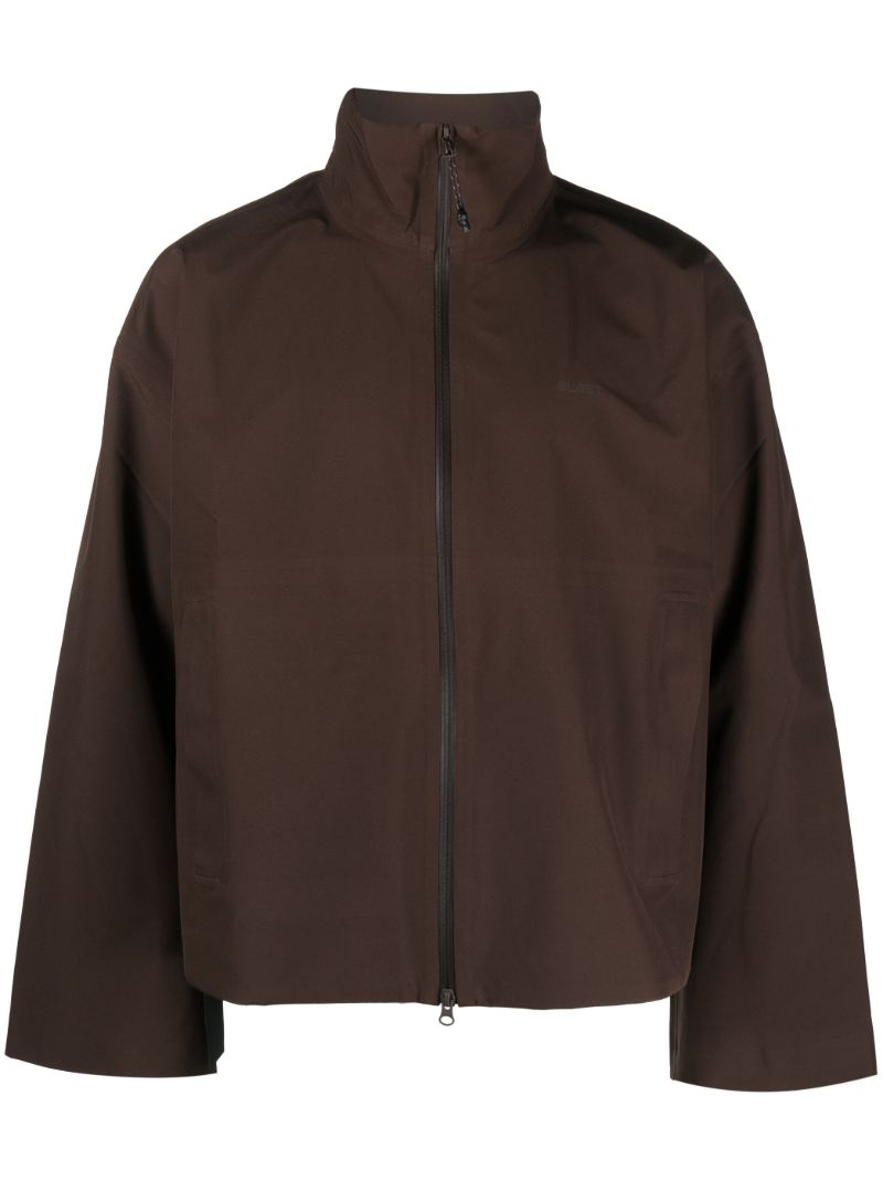 Brown Sula Funnel Neck Jacket