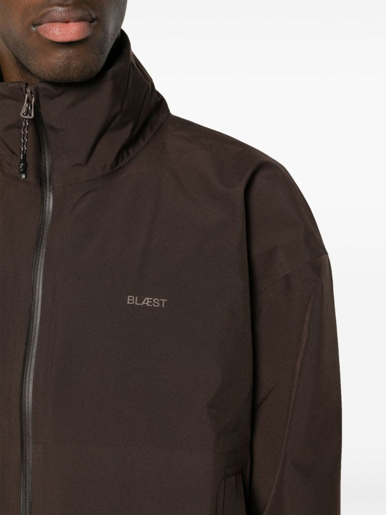 Brown Sula Funnel Neck Jacket