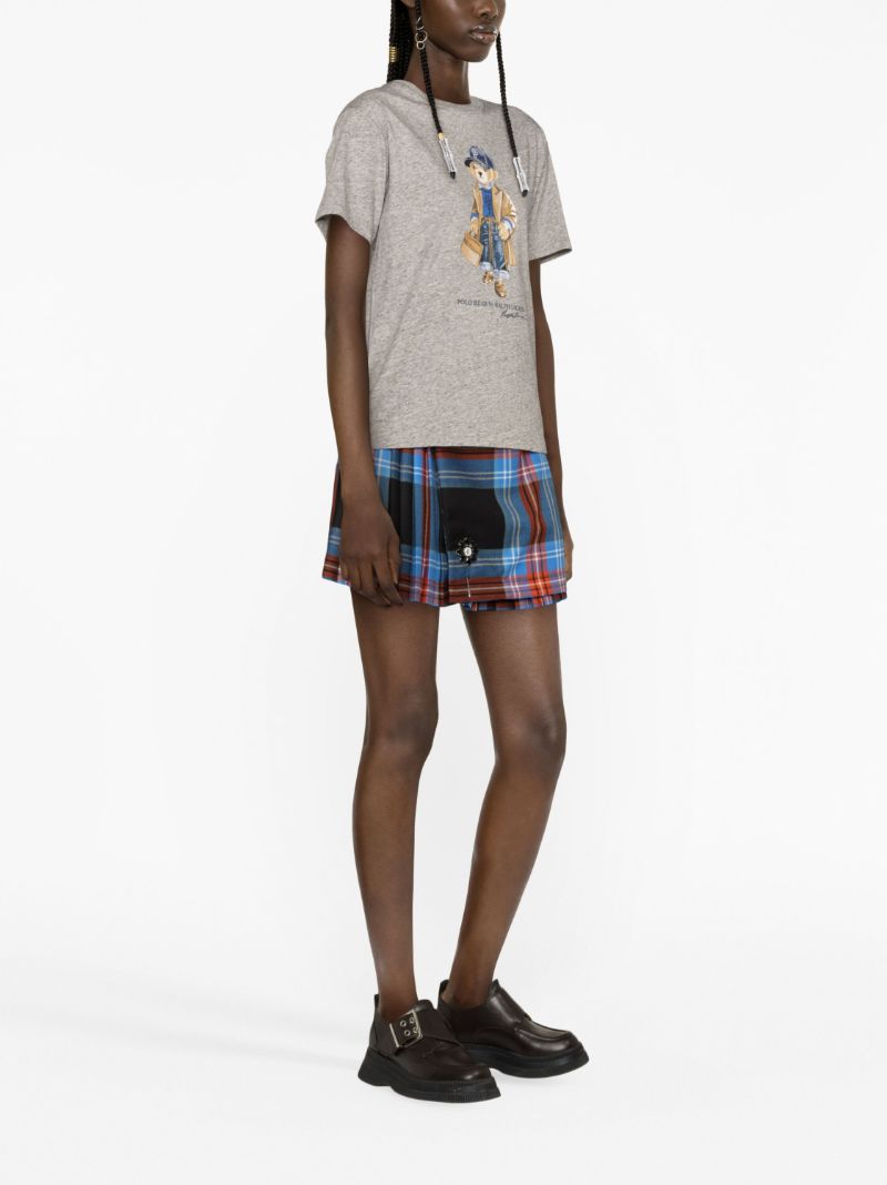 Grey Polo Bear Cotton T-shirt