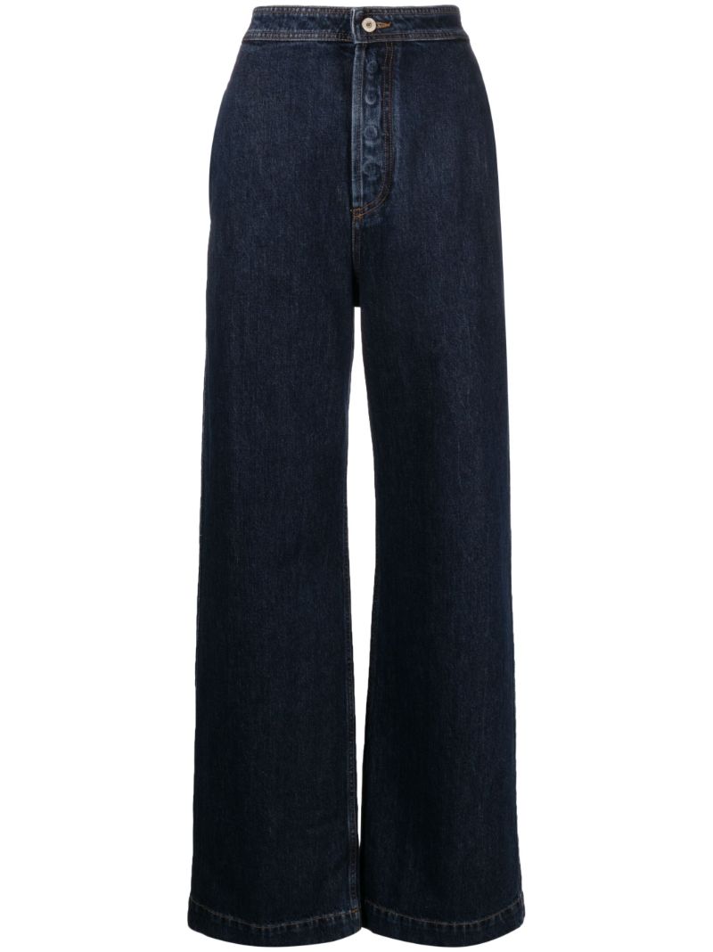 Blue Straight-leg Jeans