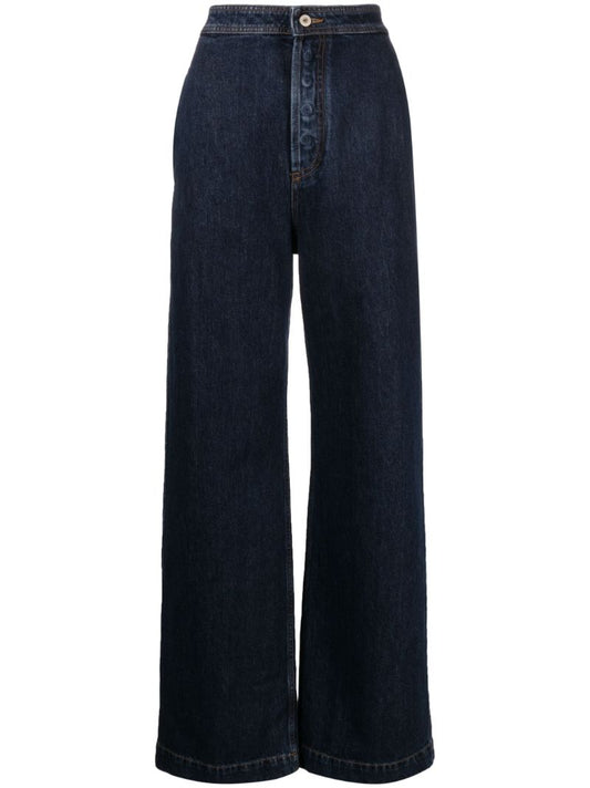 Blue Straight-leg Jeans