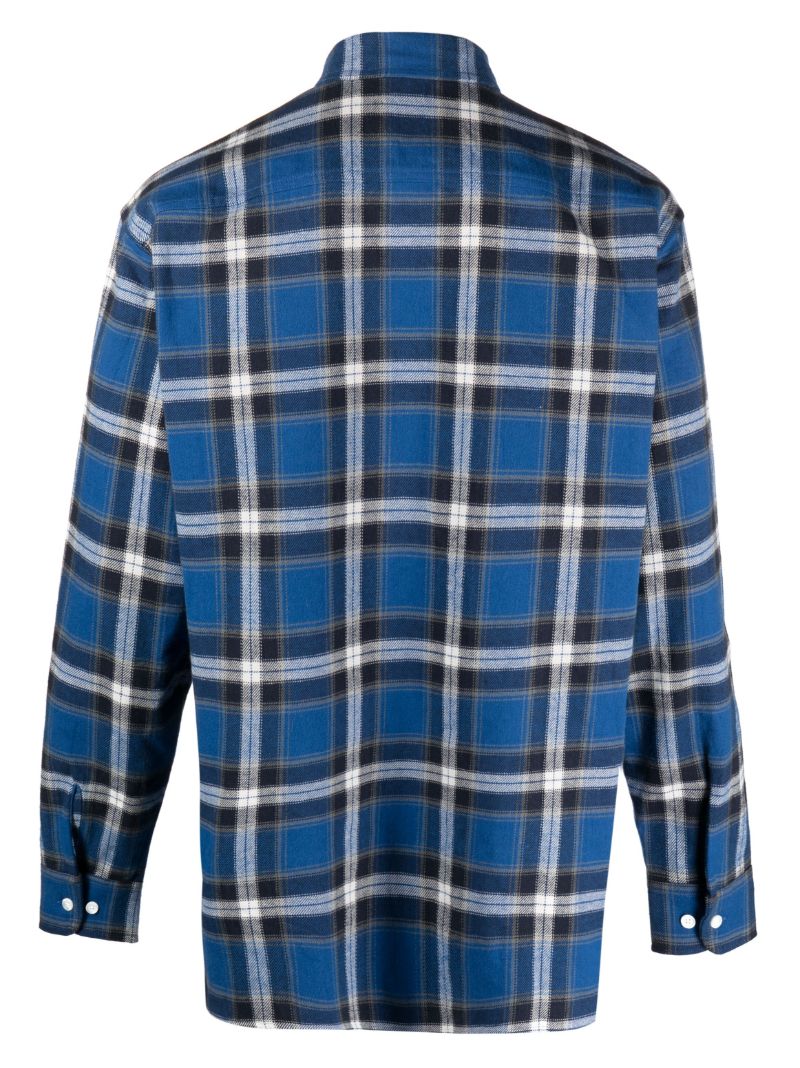 Blue Checked Cotton Shirt