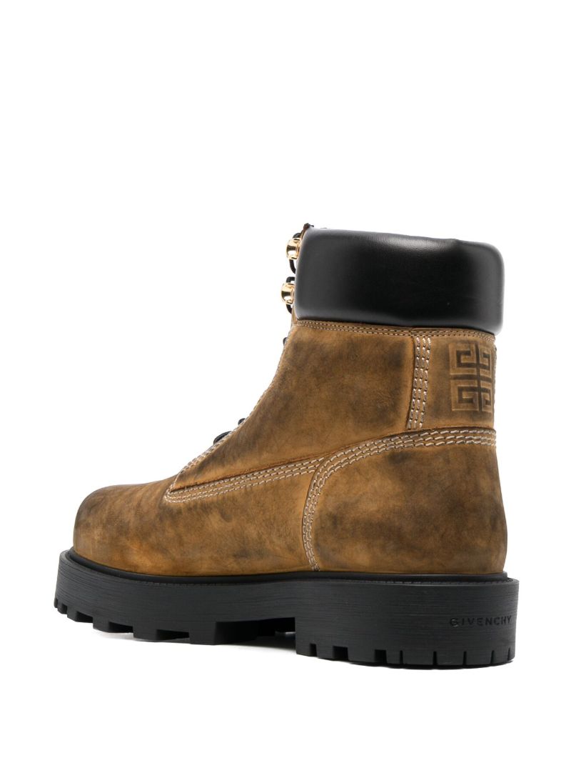 Neutral Show Leather Ankle Boots