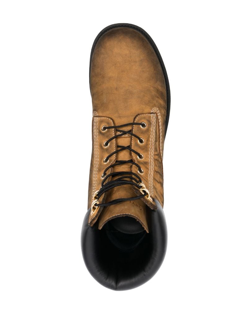 Neutral Show Leather Ankle Boots