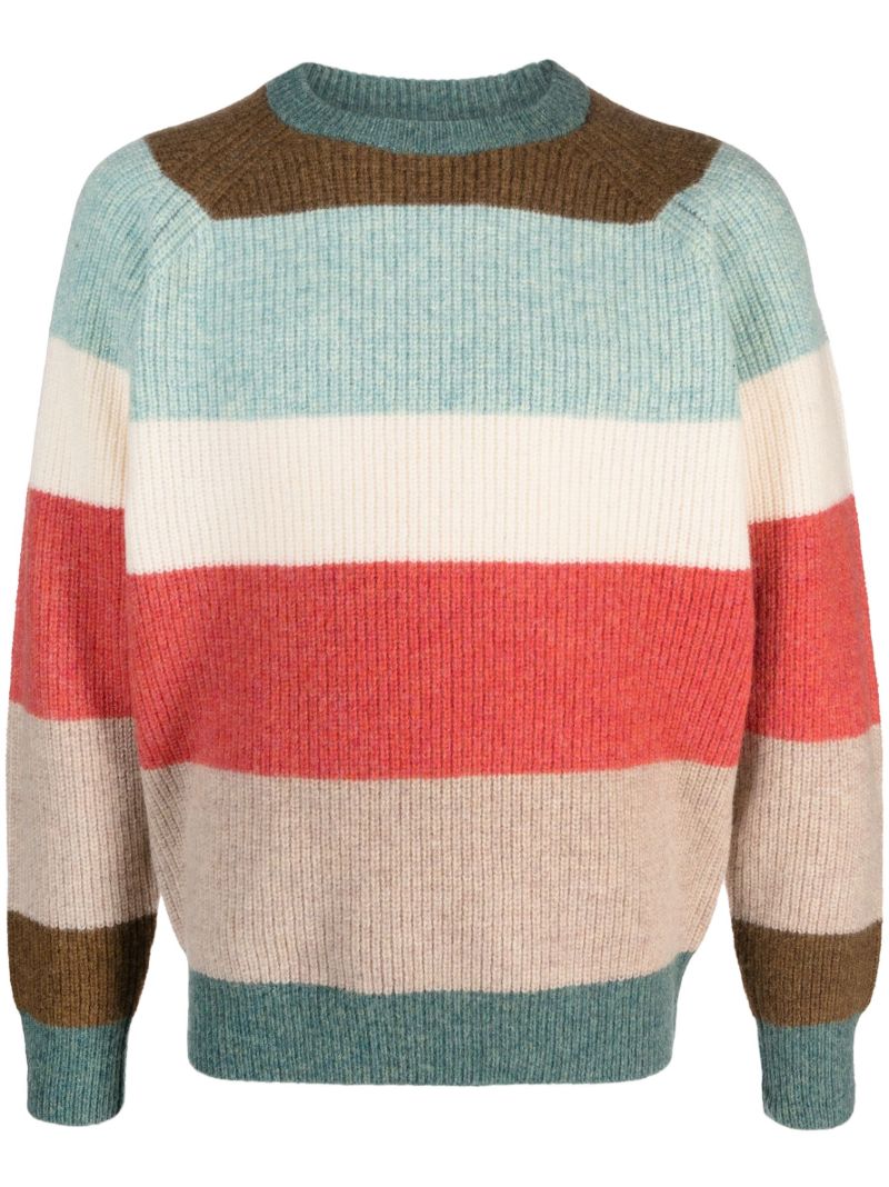 Multicolour Striped Wool Sweater