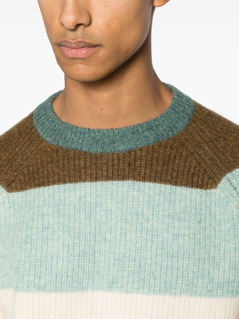 Multicolour Striped Wool Sweater