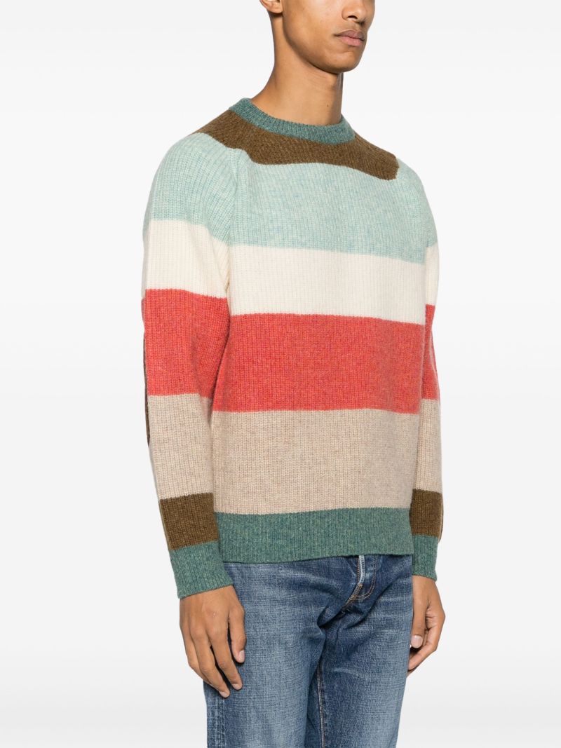 Multicolour Striped Wool Sweater