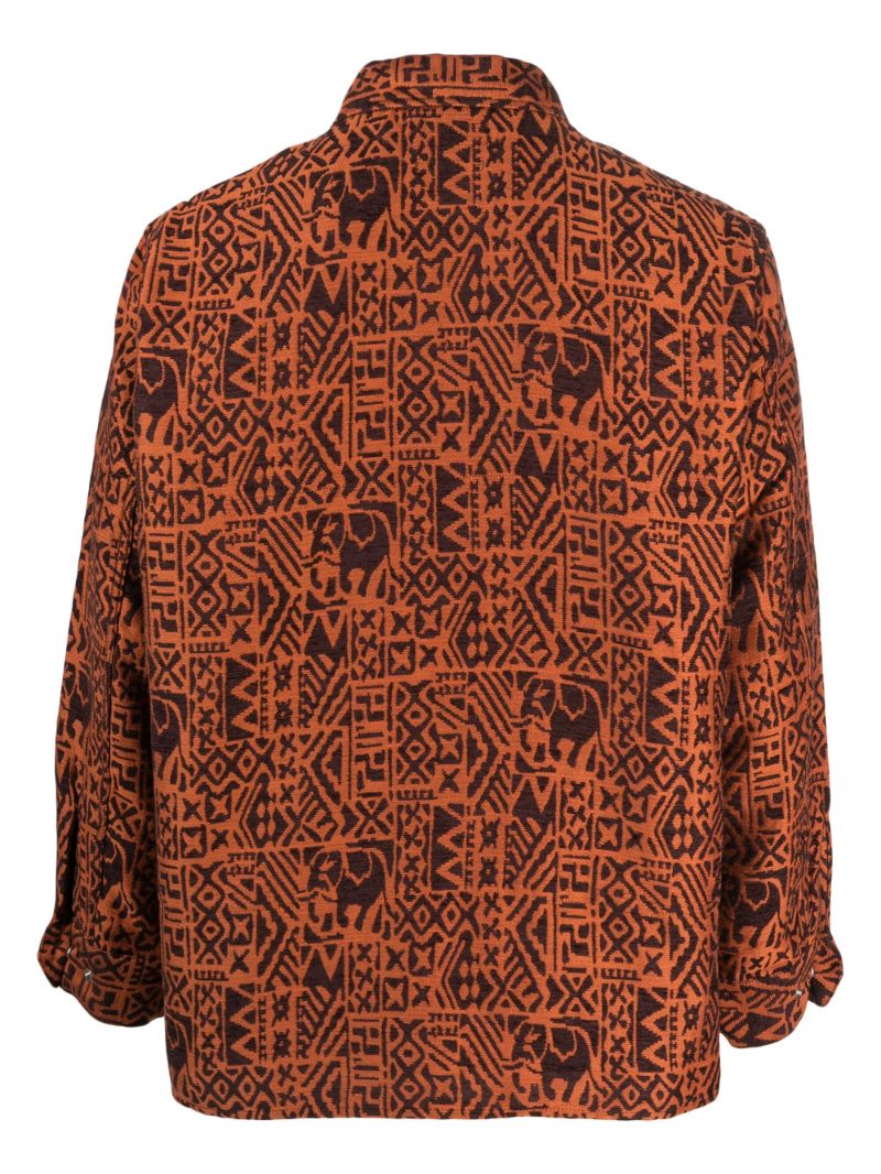 Orange Adventure Jacquard Shirt