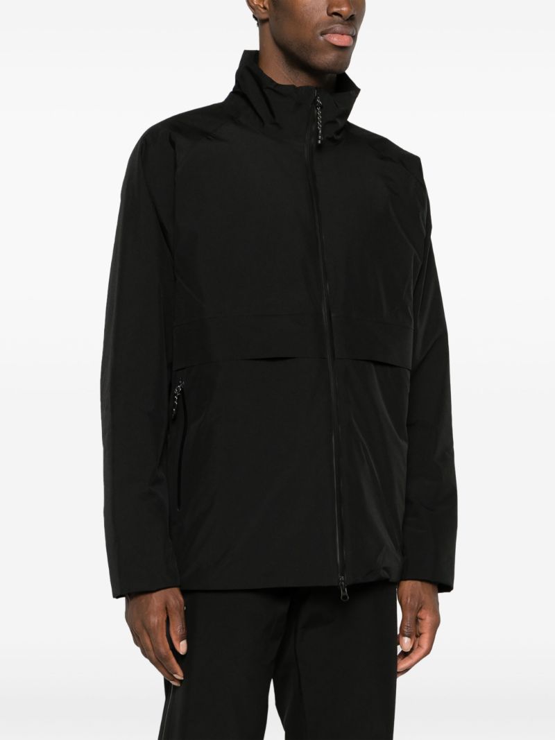 Black Flo Funnel-neck Jacket