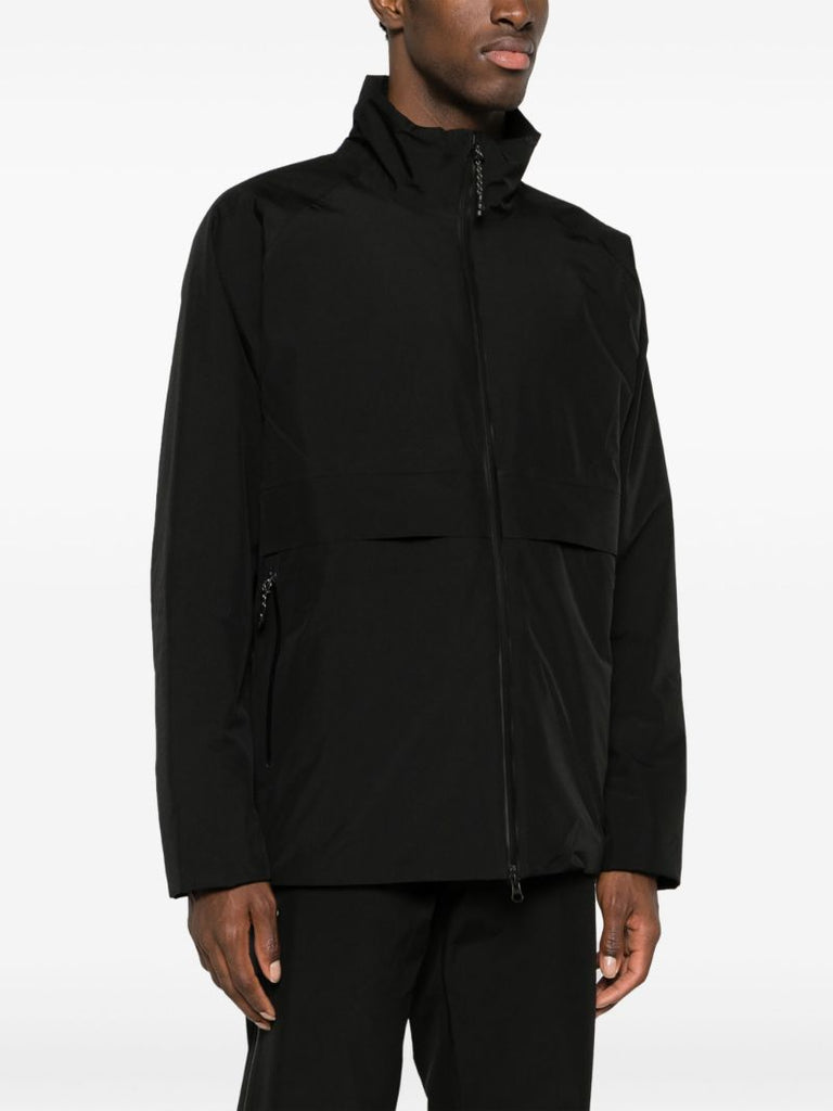 Black Flo Funnel-neck Jacket