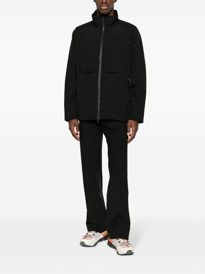 Black Flo Funnel-neck Jacket