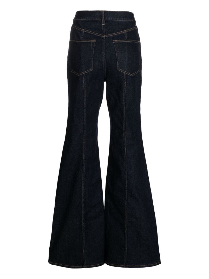 Blue High-rise Flared Jeans