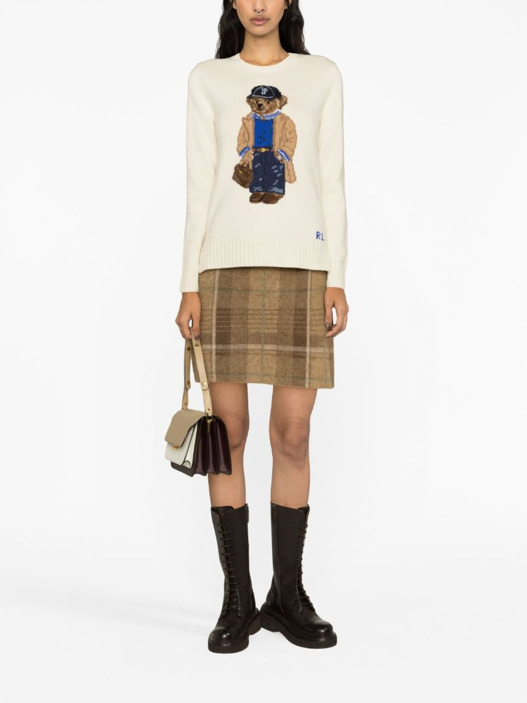Neutral Polo Bear Wool Sweater