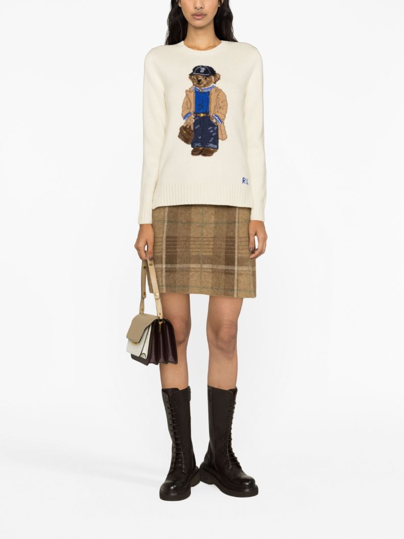 Neutral Polo Bear Wool Sweater